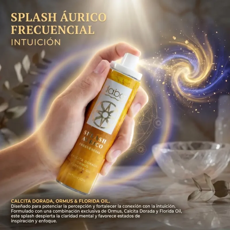 Aplicación Splash Áurico Frecuencial Intuición 100ml Aplicación y uso del Splash Áurico de Intuición