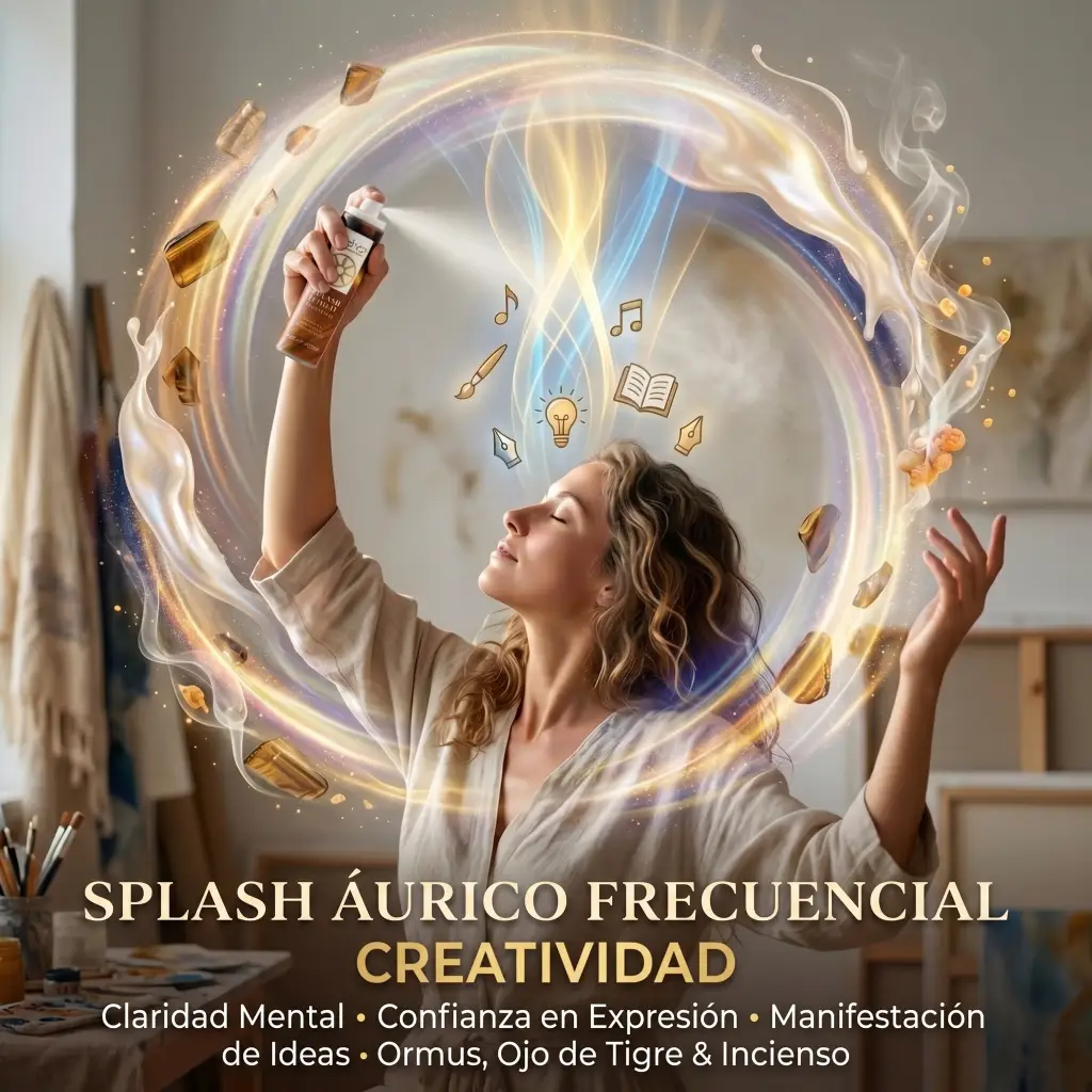 Splash Áurico Frecuencial para la Creatividad y la Inspiración (100ml) - Imagen 6