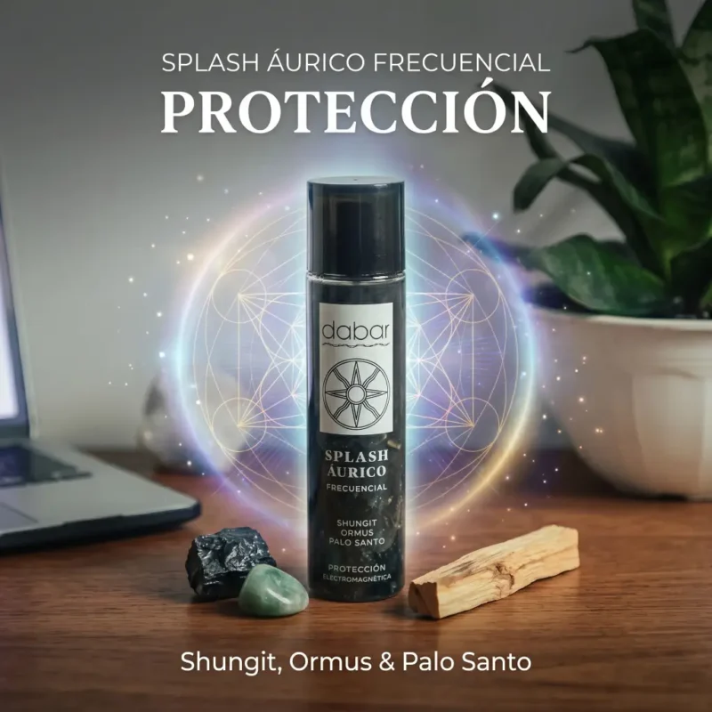 Splash áurico Frecuencial de Protección con Palo Santo y Shungit
