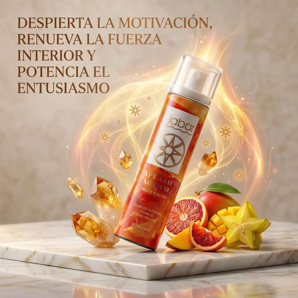 Splash Áurico Frecuencial de Vitalidad para potenciar el entusiasmo 100ml