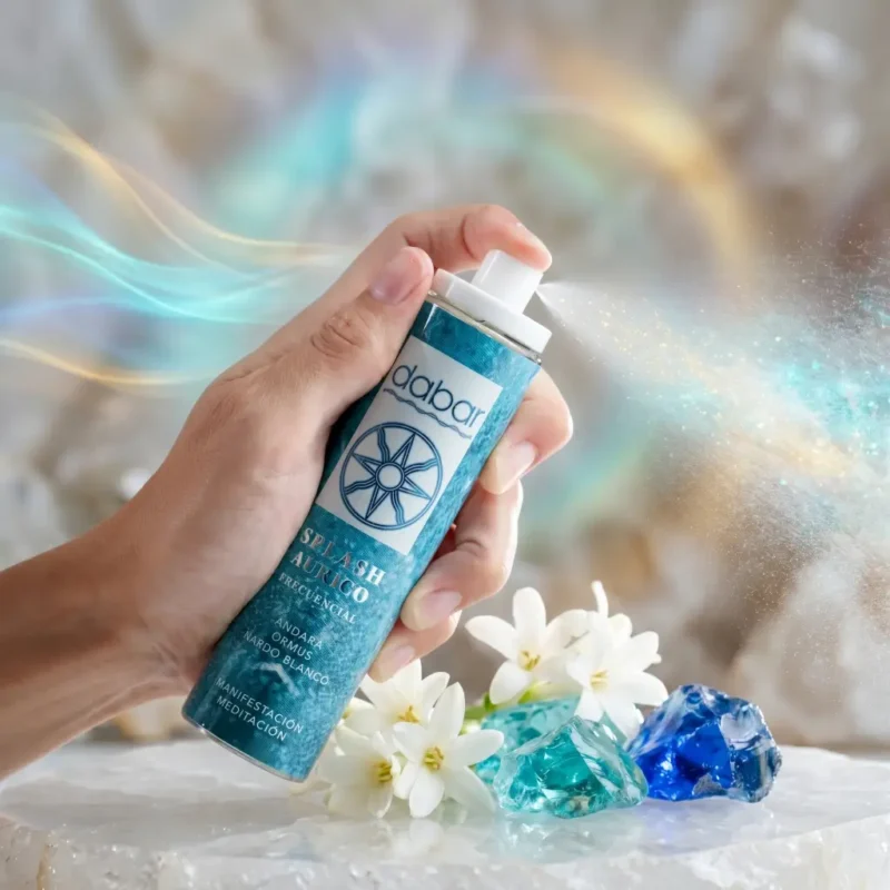 Uso del Splash áurico de manifestación y meditación de 100ml con ormus andara y nardo blanco