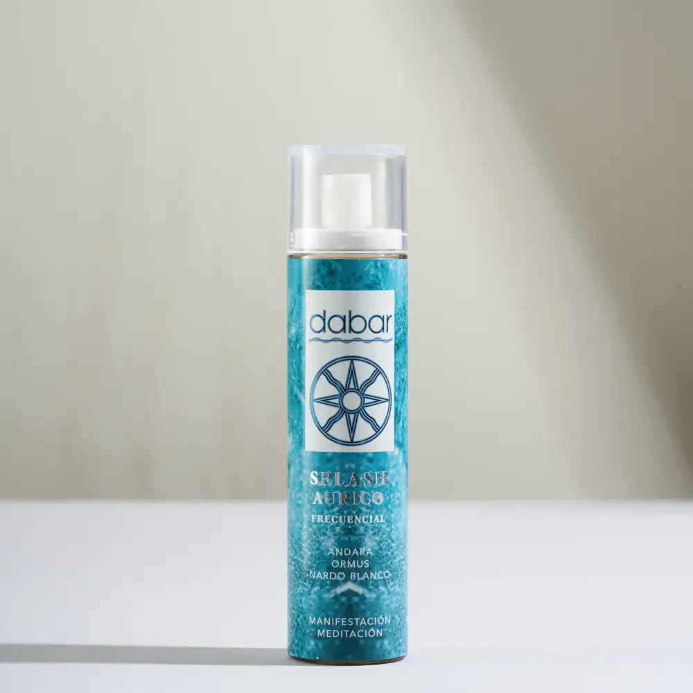Splash áurico para meditar y manifestar de 100 ml con andara, ormus y nardo blanco
