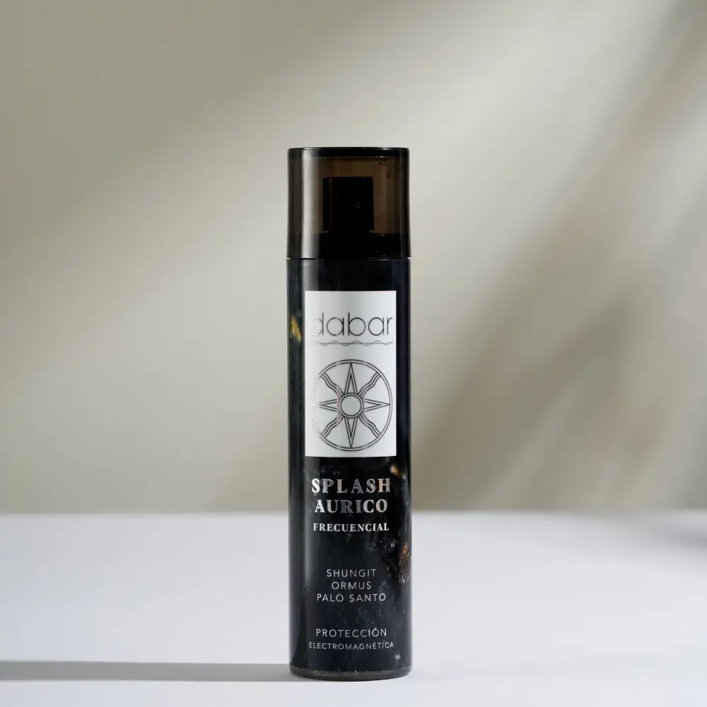 Splash áurico de protección electromagnética de 100 ml con shungit, ormus y palo santo