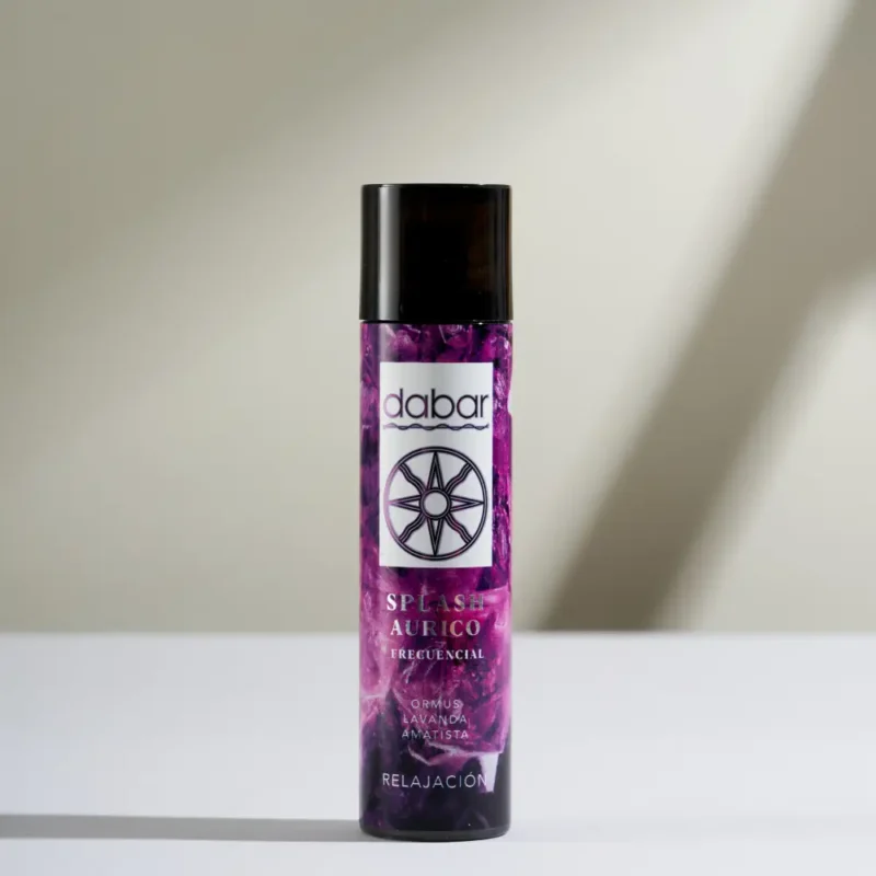 Splash áurico de relajación de 100 ml con amatista, lavanda y ormus