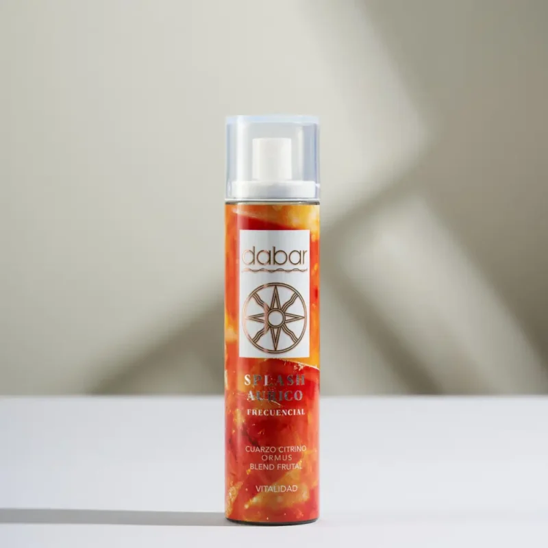 Splash de vitalidad con cuarzo citrino, ormus y blend frutal de 100ml