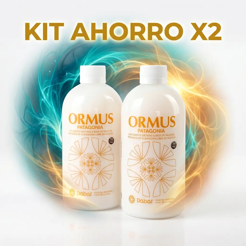 Dos botellas de 500ml de Ormus Patagonia